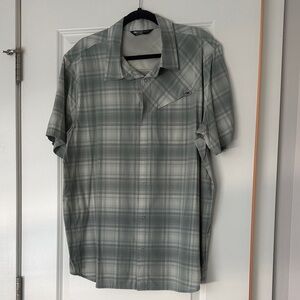 Outdoor Research Men's Green Plaid Button Down Shirt